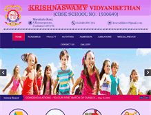 Tablet Screenshot of krishnaswamyvidyanikethan.com